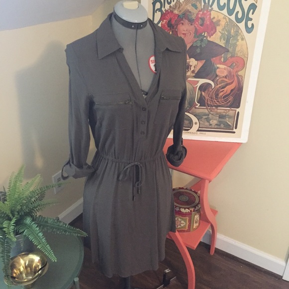 J for Justice | Dresses | Military Inspired Shirt Dress | Poshmark